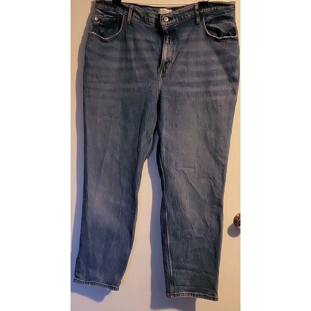Abercrombie & Fitch Ultra High Rise 90s Straight Jeans 18s 34